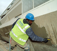 Surface Levelling Mortar Application during Concrete Repair Works using Tight Trowelling Techniques NCC